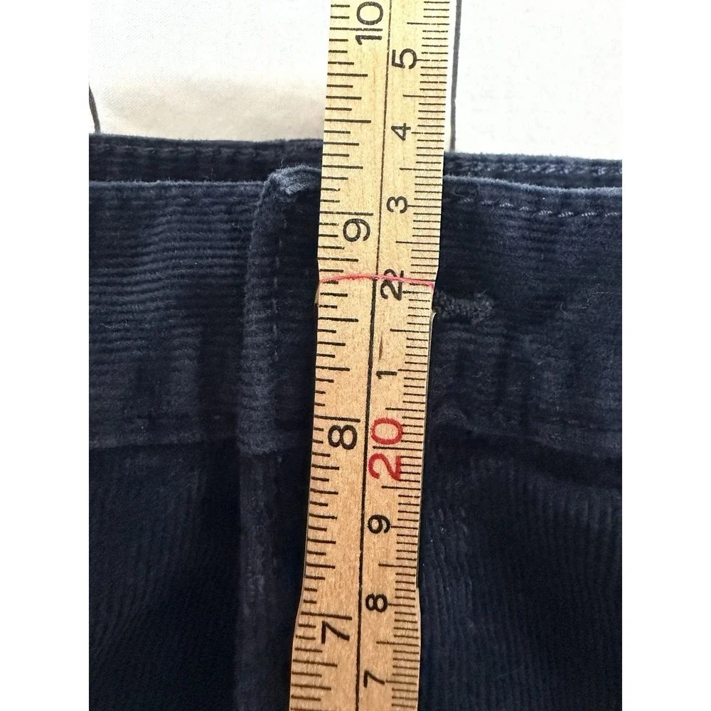 Banana Republic Mens Corduroy Pants Size 33x32 Blue Stretch Cotton Straight Leg